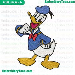 Donald Duck Embroidery Design 05