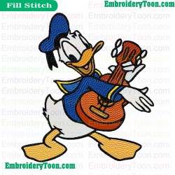 Donald Duck Embroidery Design 06