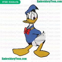 Donald Duck Embroidery Design 09