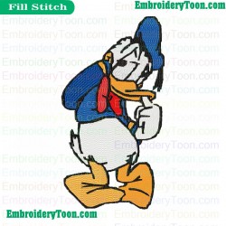 Donald Duck Embroidery Design 10