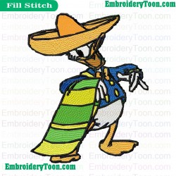 Donald Duck Embroidery Design 11