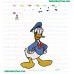 Donald Duck Embroidery Design 17