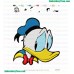 Donald Duck Sad Embroidery Design