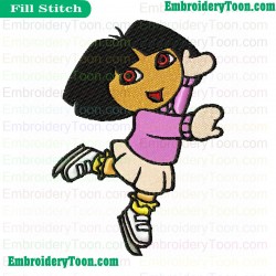 Dora Embroidery Design 08