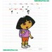 Dora The Explorer Embroidery Design 02
