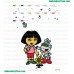 Dora The Explorer Embroidery Design 04 Dora The Explorer Embroidery Design 04