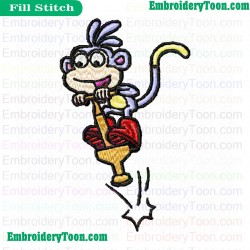 Dora The Explorer Embroidery Design 06