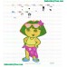 Dora The Explorer Embroidery Design 10