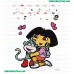 Dora The Explorer Embroidery Design 22