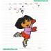 Dora The Explorer Embroidery Design 29