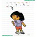 Dora The Explorer Embroidery Design 30