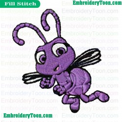 Dot Flying Embroidery Design