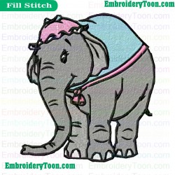 Dumbo Embroidery Design 02