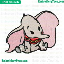 Dumbo Embroidery Design 06