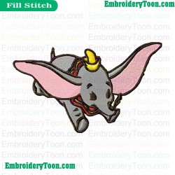 Dumbo Embroidery Design 09