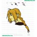 Edward Elric Fullmetal Alchemist Embroidery Design 09