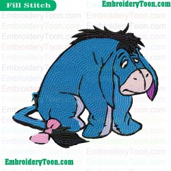 Eeyore Embroidery Design 02