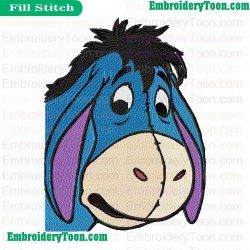 Eeyore Embroidery Design 04
