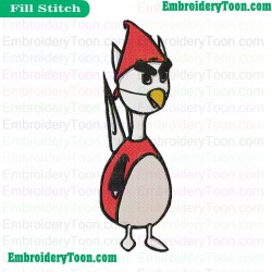 Emery Angry Birds Embroidery Design