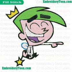 Fairly Odd Parents Embroidery Design 09