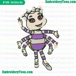 Fifi And The Flowertots Embroidery Design 01