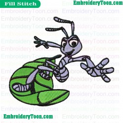 Flick Bug S Life Skating Embroidery Design