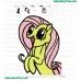 Fluttershy Enjoy Embroidery Design