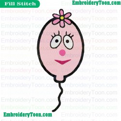 Foofa Baloon Yo Gabba Gabba Embroidery Design