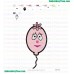 Foofa Baloon Yo Gabba Gabba Embroidery Design
