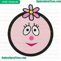 Foofa Face Yo Gabba Gabba Embroidery Design