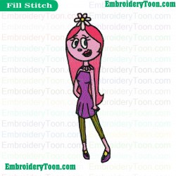 Foofa Queen Yo Gabba Gabba Embroidery Design
