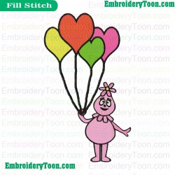Foofa Yo Gabba Nickelodeon Embroidery Embroidery Design 06