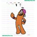 Funny Muno Yo Gabba Gabba Embroidery Design