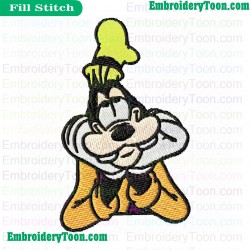 Goofy Dreary Embroidery Design