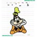 Goofy Dreary Embroidery Design