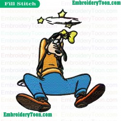 Goofy Embroidery Design 02