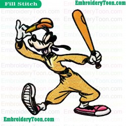 Goofy Embroidery Design 06