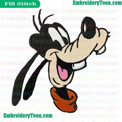 Goofy Embroidery Design 08