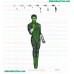 Green Lantern Embroidery Design 05