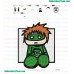 Green Lantern Embroidery Design 09