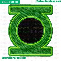 Green Lantern Movie Embroidery Design