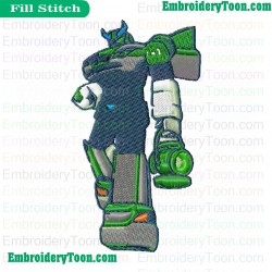 Green Lantern Of Cybertron Embroidery Design