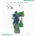 Green Lantern Of Cybertron Embroidery Design
