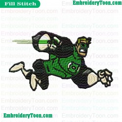 Hal Jordan Green Lantern Embroidery Design