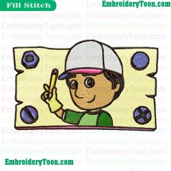 Handy Manny Embroidery Design 04