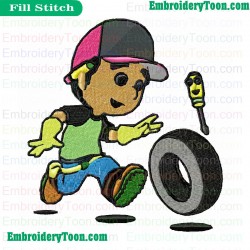 Handy Manny Embroidery Design 05