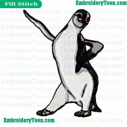 Happy Feet Embroidery Design 03