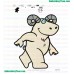 Happy Ram Walking And Smiling Embroidery Design