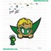 Heads Up Green Lantern Embroidery Design