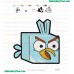 Ice Bird Angry Birds Embroidery Design